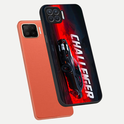  Crimson Challenger Fury phone case For Oppo F17 showing premium glass back cover with detailed artwork