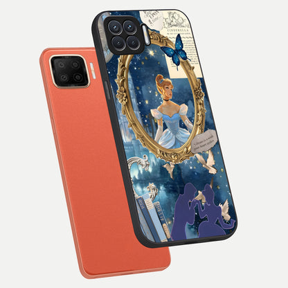  Midnight Queen phone case For Oppo F17 showing premium glass back cover with detailed artwork