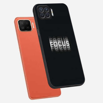  Mono Focus Vision phone case For Oppo F17 showing premium glass back cover with detailed artwork