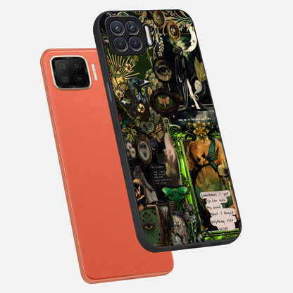  Mystic Woods Secret phone case For Oppo F17 showing premium glass back cover with detailed artwork