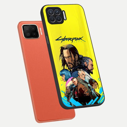  Neon Rebel Genesis phone case For Oppo F17 showing premium glass back cover with detailed artwork
