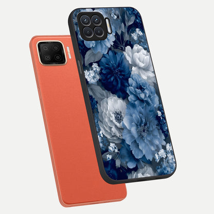  Royal Bloom Garden phone case For Oppo F17 showing premium glass back cover with detailed artwork