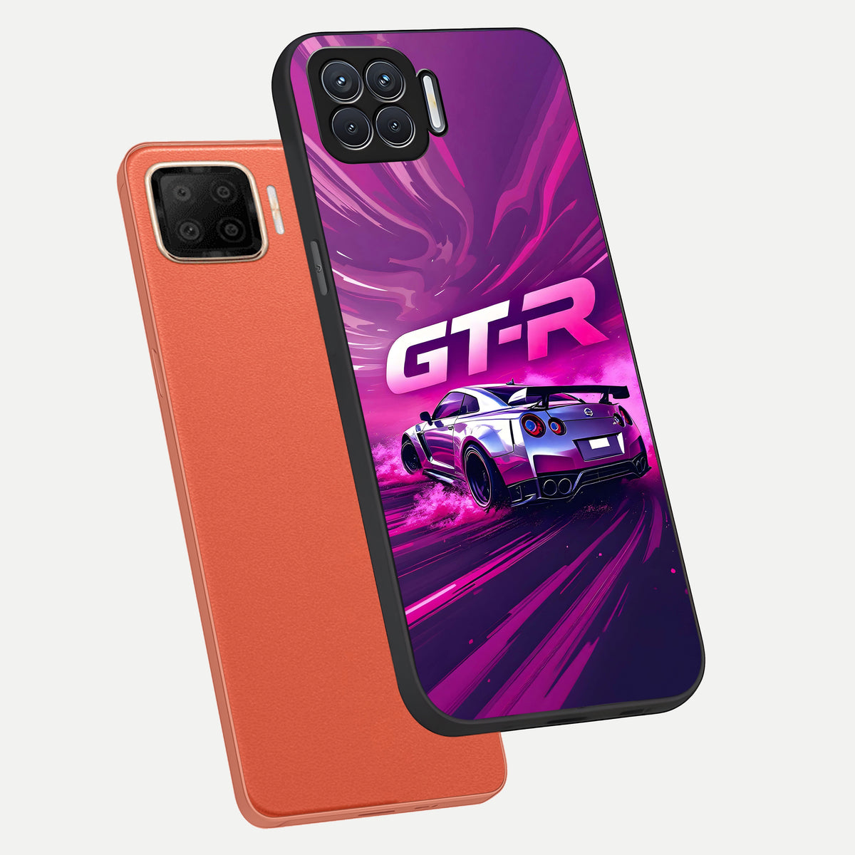  Speed Drift Legend phone case For Oppo F17 showing premium glass back cover with detailed artwork