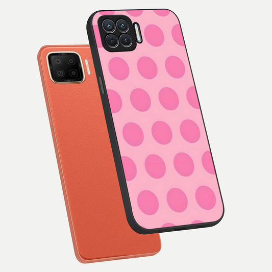  Sweet Dot Dreams phone case For Oppo F17 showing premium glass back cover with detailed artwork