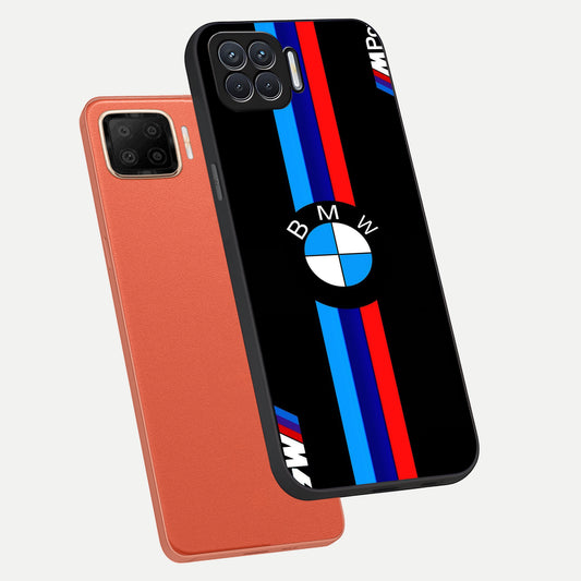  Turbo BMW Beast phone case For Oppo F17 showing premium glass back cover with detailed artwork