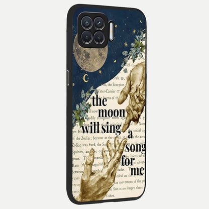  Aesthetic Divine back cover For Oppo F17 slim fit glass case with vibrant aesthetic design