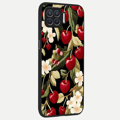  Blooming Spendor Bird back cover For Oppo F17 slim fit glass case with vibrant aesthetic design