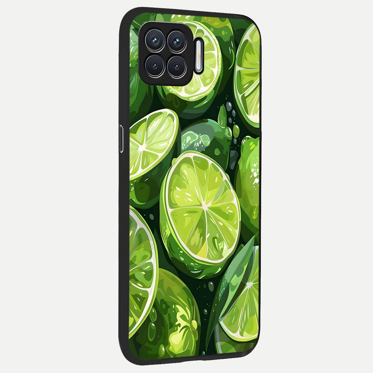  Green Kawasaki back cover For Oppo F17 slim fit glass case with vibrant aesthetic design