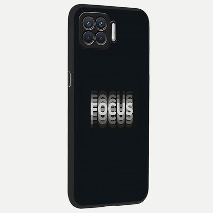  Mono Focus Vision back cover For Oppo F17 slim fit glass case with vibrant aesthetic design