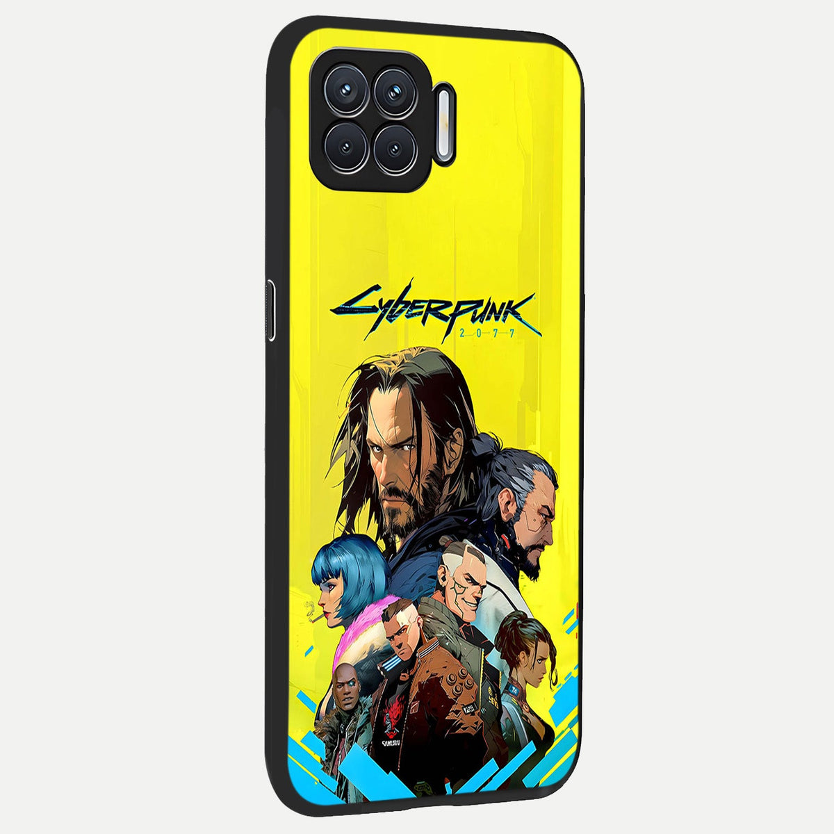  Neon Rebel Genesis back cover For Oppo F17 slim fit glass case with vibrant aesthetic design