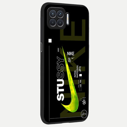  Neon Street Edition back cover For Oppo F17 slim fit glass case with vibrant aesthetic design