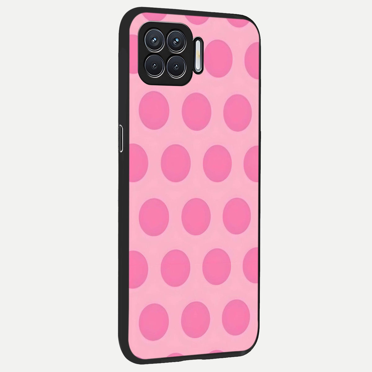  Sweet Dot Dreams back cover For Oppo F17 slim fit glass case with vibrant aesthetic design