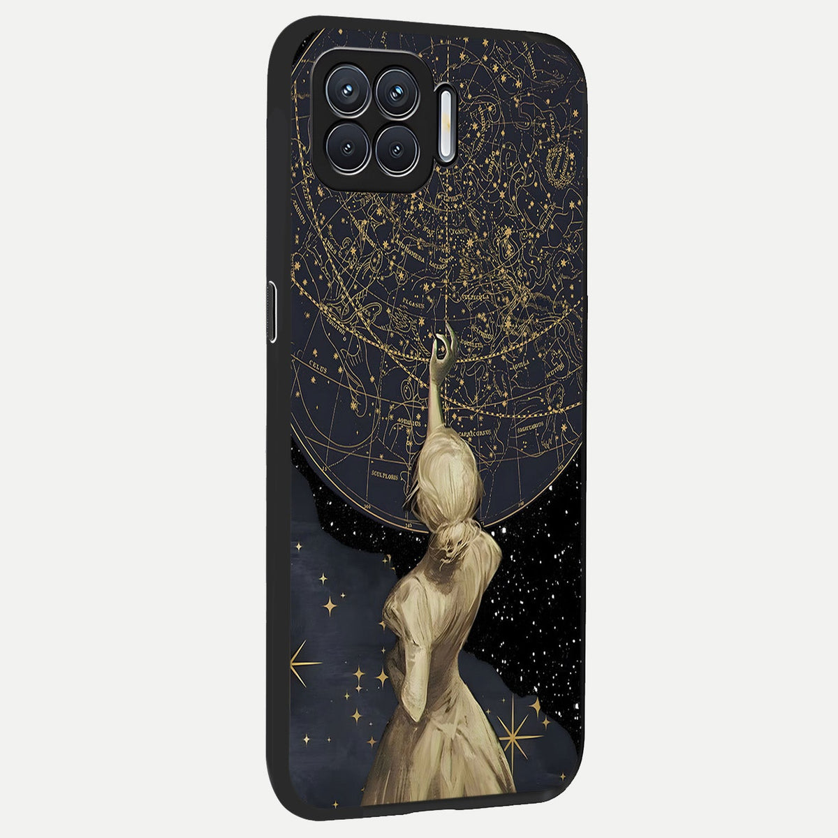  Taylor Swift Girl back cover For Oppo F17 slim fit glass case with vibrant aesthetic design
