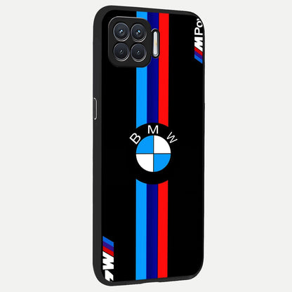  Turbo BMW Beast back cover For Oppo F17 slim fit glass case with vibrant aesthetic design