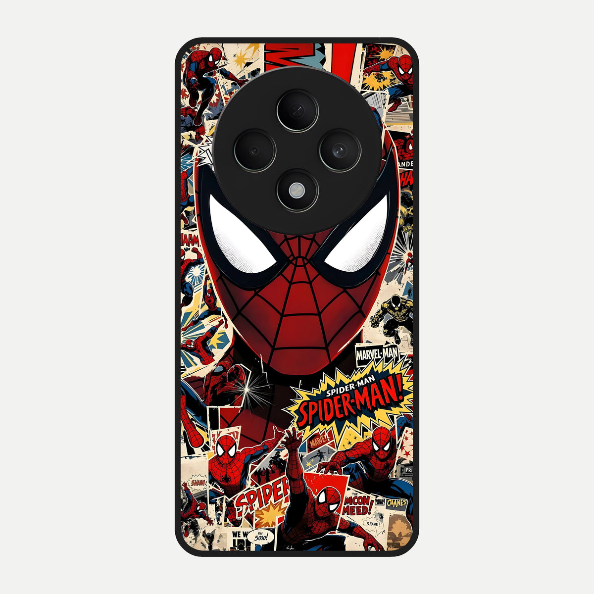  Aesthetic Wonder Spider Glass Case For Oppo F27 5G back cover – full design glossy printed glass finish