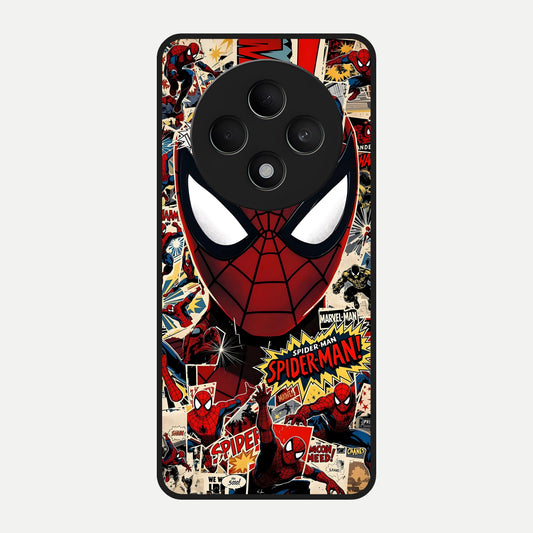  Aesthetic Wonder Spider Glass Case For Oppo F27 5G back cover – full design glossy printed glass finish