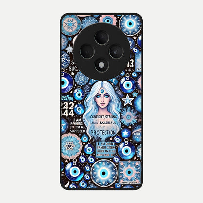  Angel Aura Shield Glass Case For Oppo F27 5G back cover – full design glossy printed glass finish