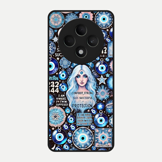  Angel Aura Shield Glass Case For Oppo F27 5G back cover – full design glossy printed glass finish