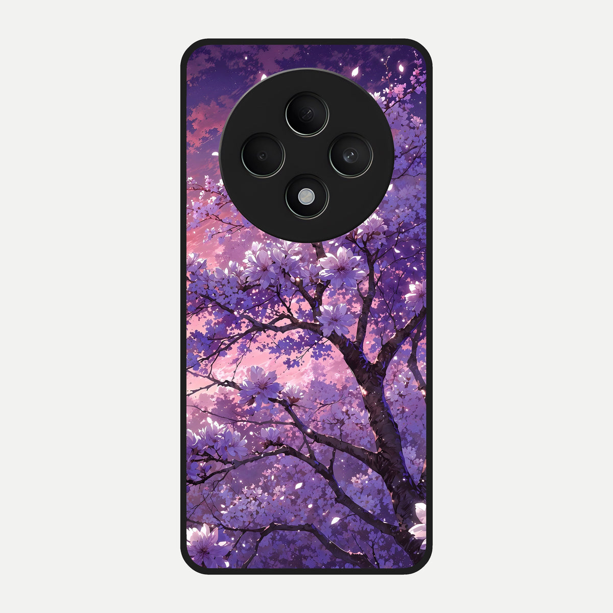 Blossom Tree Glass Case For Oppo F27 5G back cover – full design glossy printed glass finish