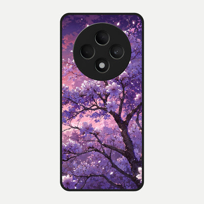  Blossom Tree Glass Case For Oppo F27 5G back cover – full design glossy printed glass finish