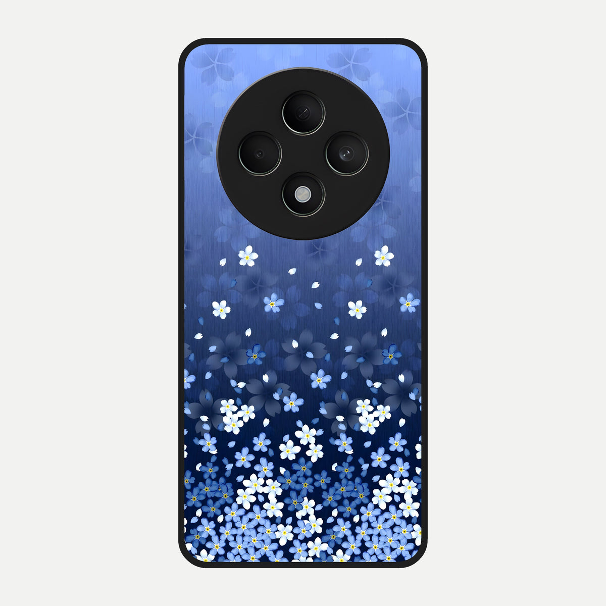  Blue Starry Glass Case For Oppo F27 5G back cover – full design glossy printed glass finish