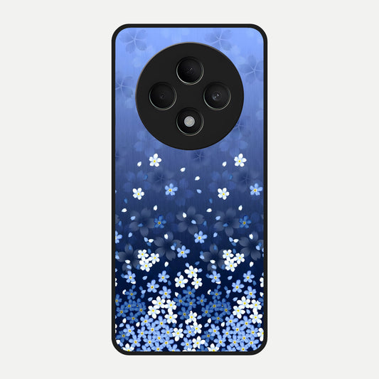  Blue Starry Glass Case For Oppo F27 5G back cover – full design glossy printed glass finish