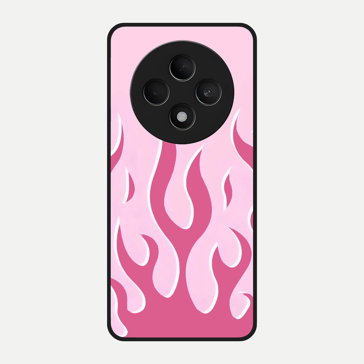  Blush Flame Energy Glass Case For Oppo F27 5G back cover – full design glossy printed glass finish