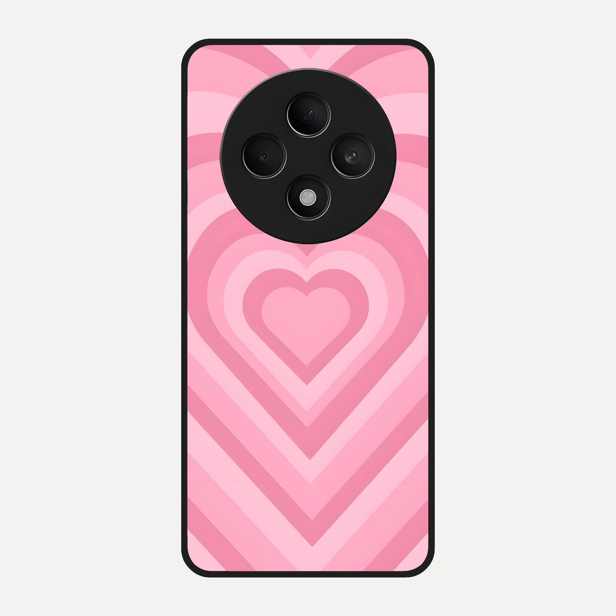  Blush Heart Waves Glass Case For Oppo F27 5G back cover – full design glossy printed glass finish