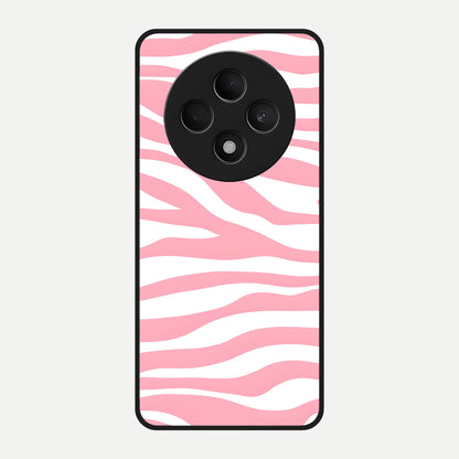  Blush Zebra Flow Glass Case For Oppo F27 5G back cover – full design glossy printed glass finish