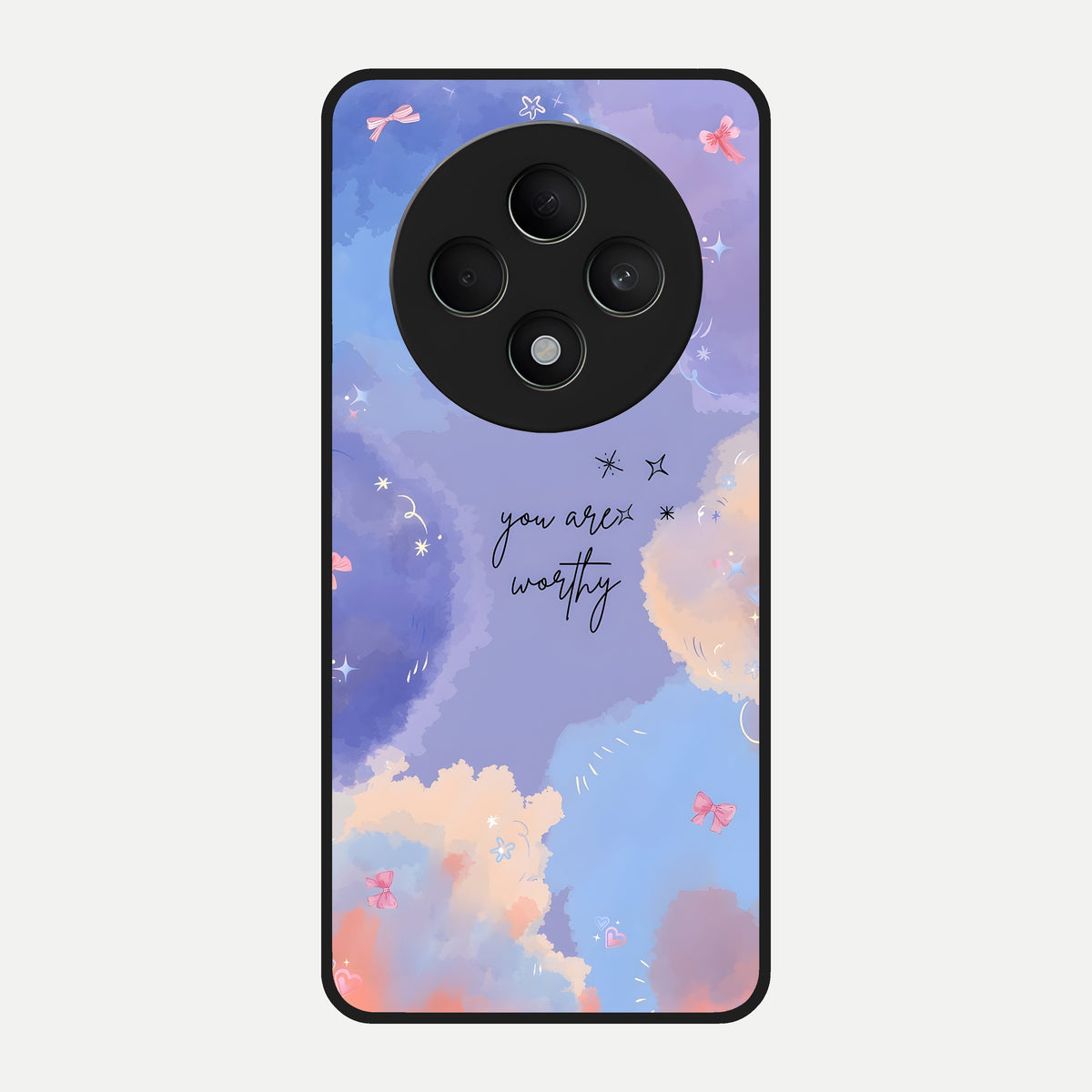  Celestial Cloud Magic Glass Case For Oppo F27 5G back cover – full design glossy printed glass finish