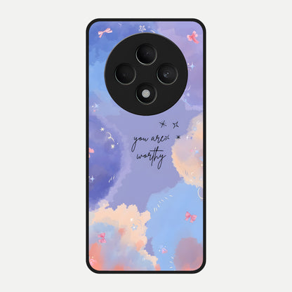  Celestial Cloud Magic Glass Case For Oppo F27 5G back cover – full design glossy printed glass finish