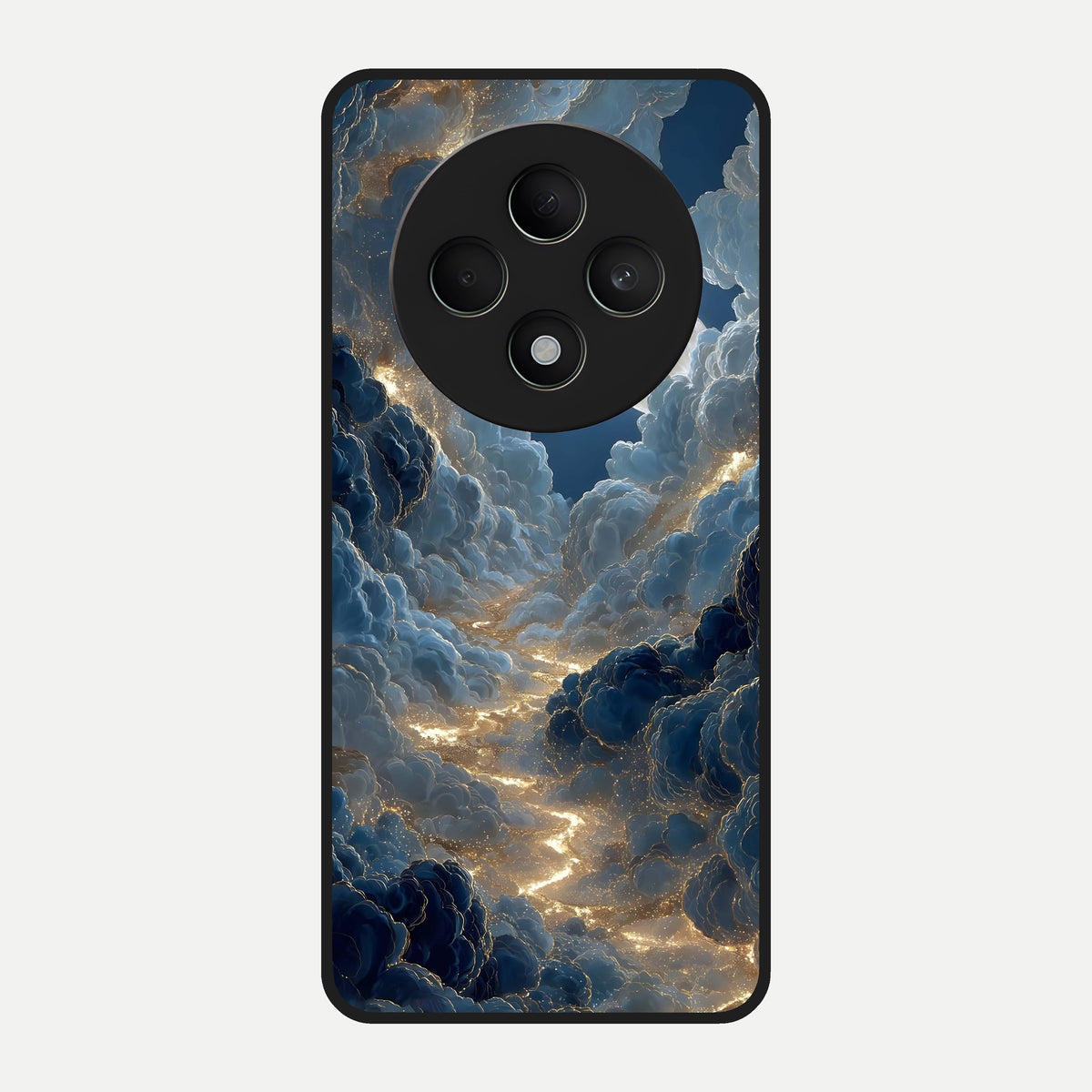  Celestial Cloud Road Glass Case For Oppo F27 5G back cover – full design glossy printed glass finish