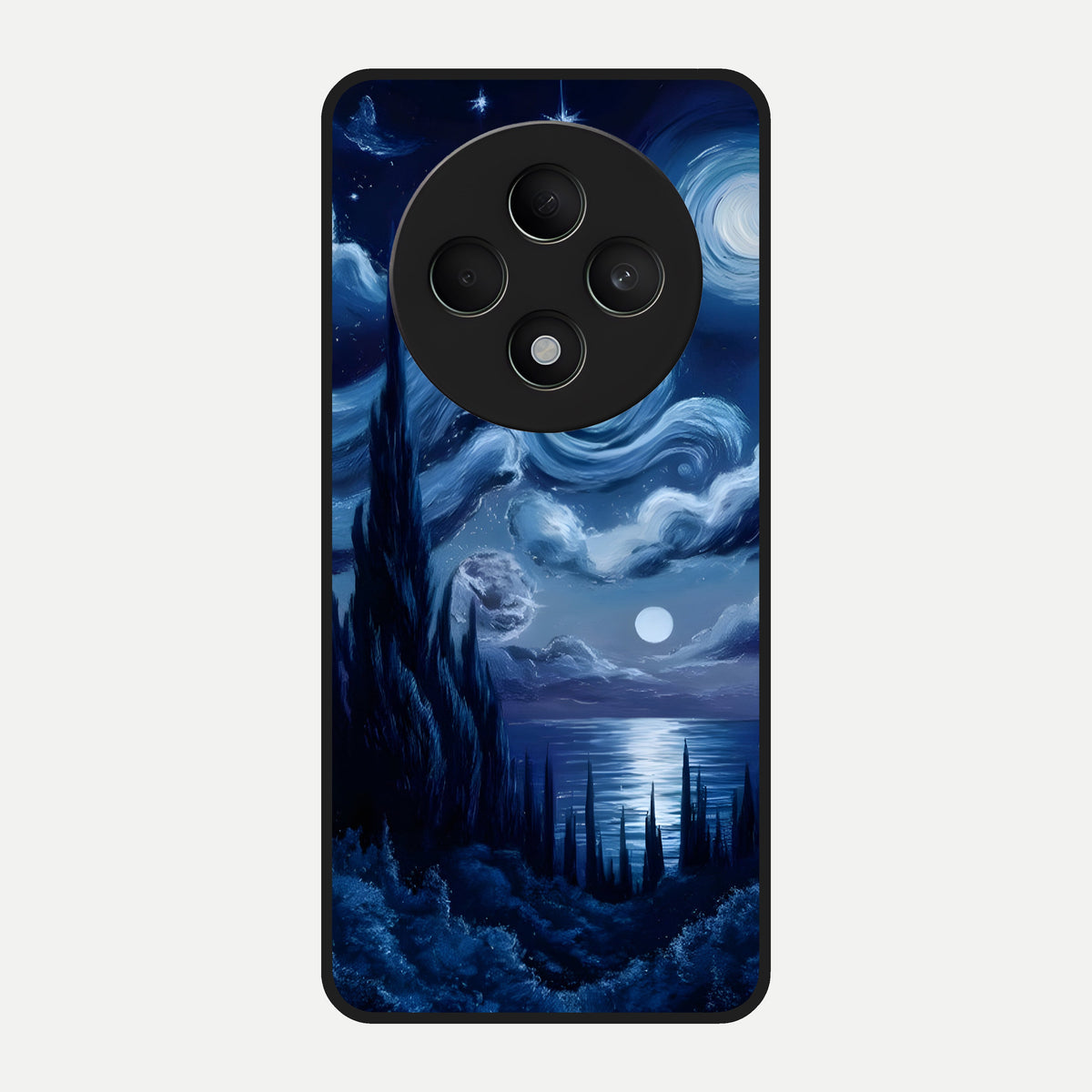  Celestial Dream Van Gogh Glass Case For Oppo F27 5G back cover – full design glossy printed glass finish
