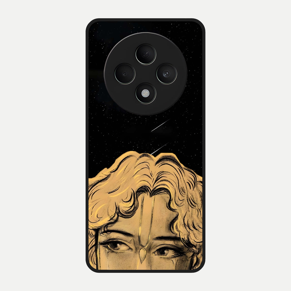  Celestial Gods Plan Glass Case For Oppo F27 5G back cover – full design glossy printed glass finish