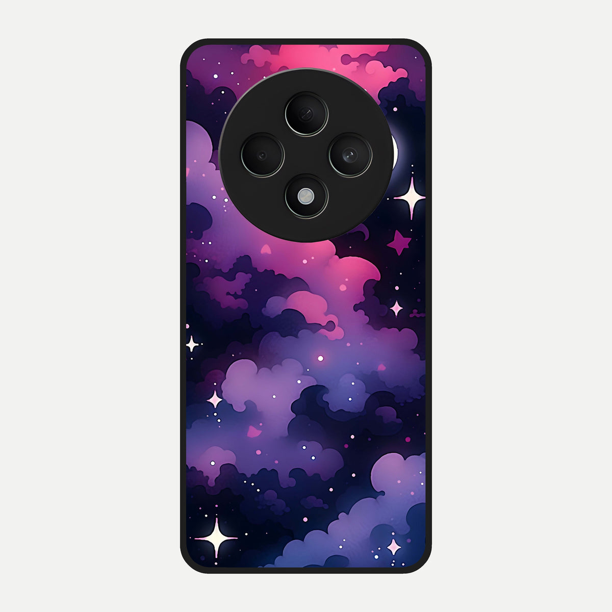  Celestial Moon Magic Glass Case For Oppo F27 5G back cover – full design glossy printed glass finish