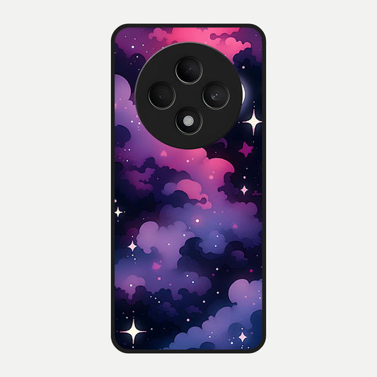  Celestial Moon Magic Glass Case For Oppo F27 5G back cover – full design glossy printed glass finish