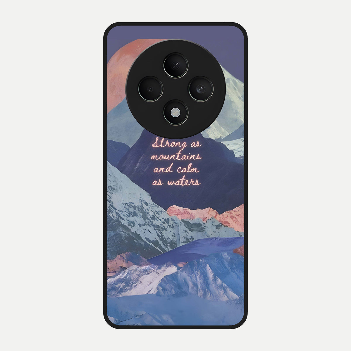 Celestial Mountain Calm Glass Case For Oppo F27 5G back cover – full design glossy printed glass finish