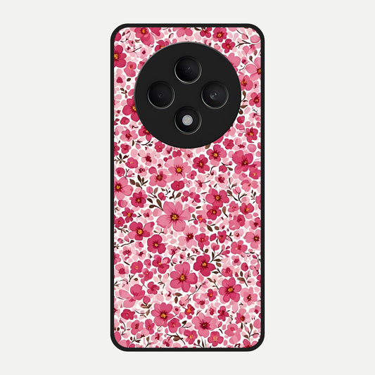  Cherry Blossom Charm Glass Case For Oppo F27 5G back cover – full design glossy printed glass finish