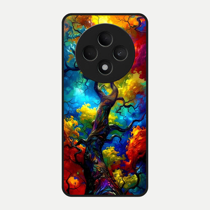  Colorful Soda Bottles Glass Case For Oppo F27 5G back cover – full design glossy printed glass finish