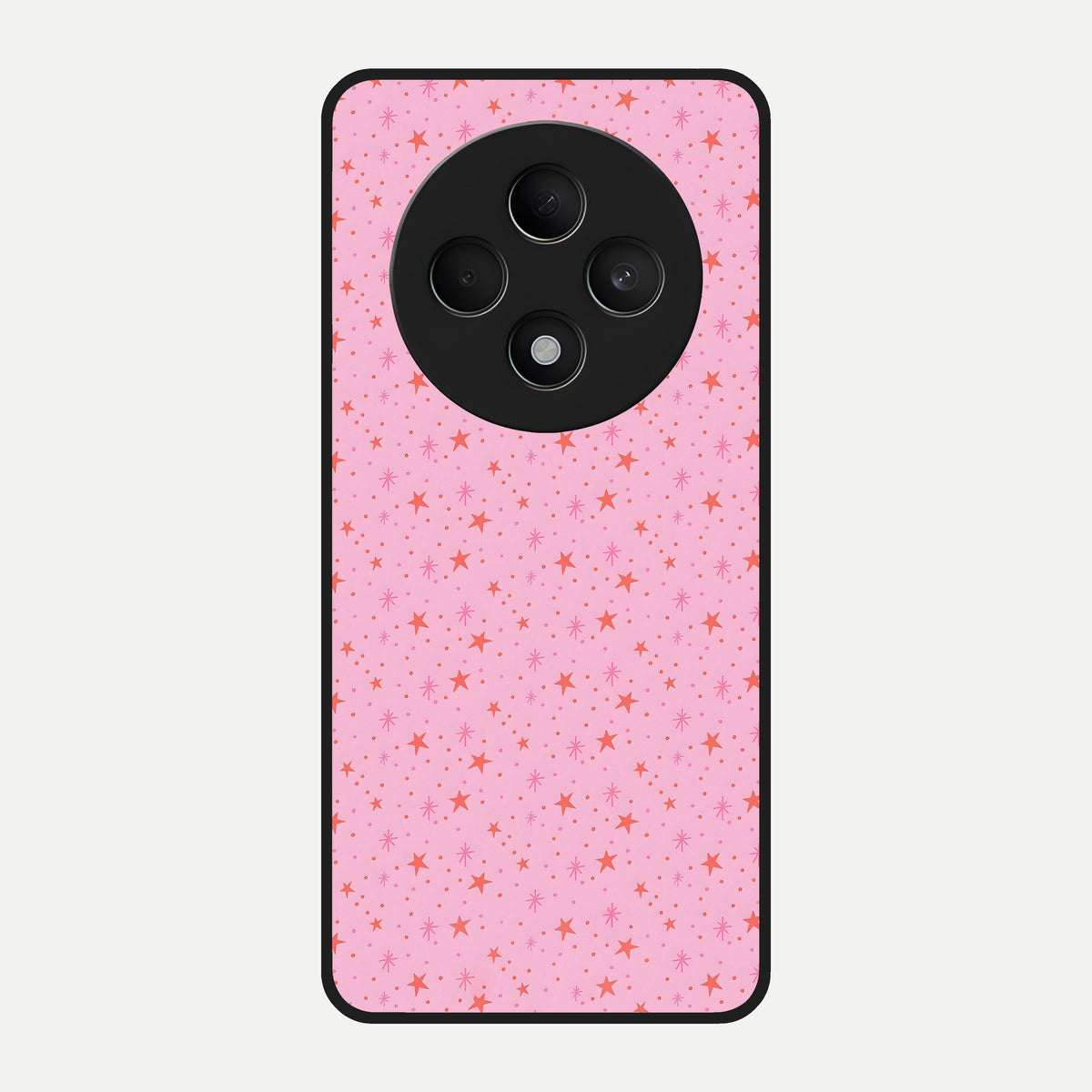  Cosmic Pink Sparkle Glass Case For Oppo F27 5G back cover – full design glossy printed glass finish