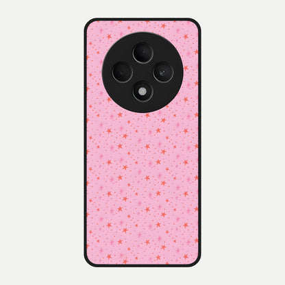  Cosmic Pink Sparkle Glass Case For Oppo F27 5G back cover – full design glossy printed glass finish