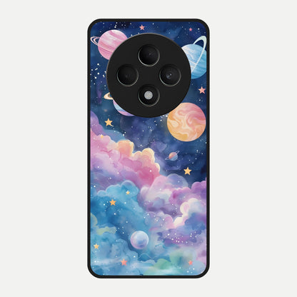  Cosmic Planet Dreams Glass Case For Oppo F27 5G back cover – full design glossy printed glass finish