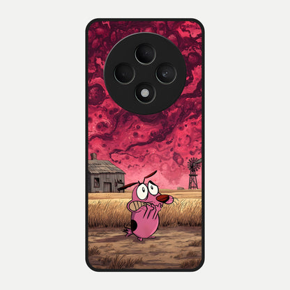  Courage Under Sky Glass Case For Oppo F27 5G back cover – full design glossy printed glass finish