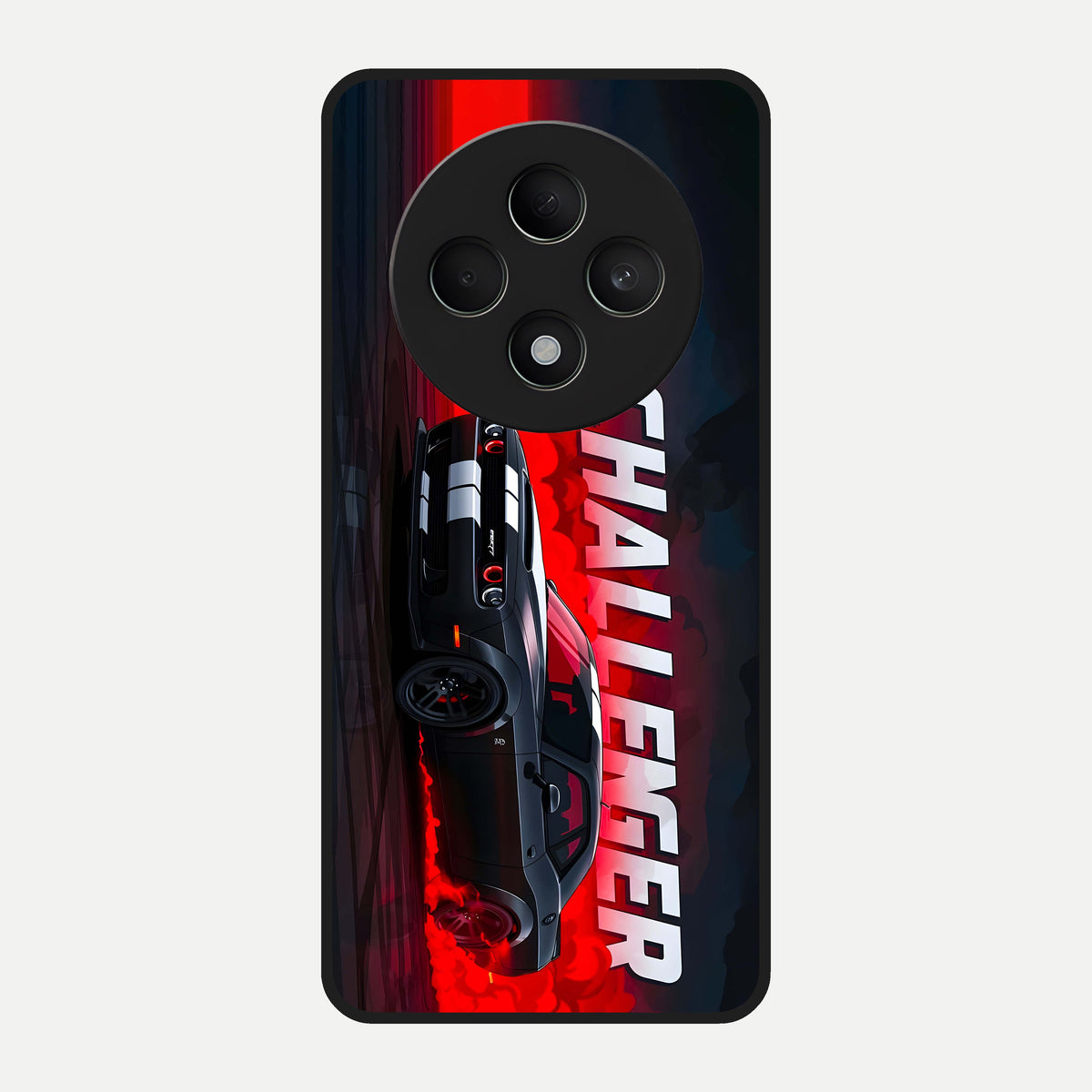  Crimson Challenger Fury Glass Case For Oppo F27 5G back cover – full design glossy printed glass finish