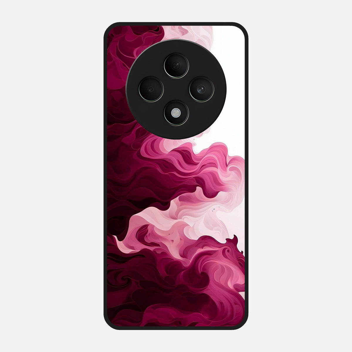  Crimson Wave Flow Glass Case For Oppo F27 5G back cover – full design glossy printed glass finish
