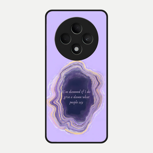  Damned People Quote Glass Case For Oppo F27 5G back cover – full design glossy printed glass finish
