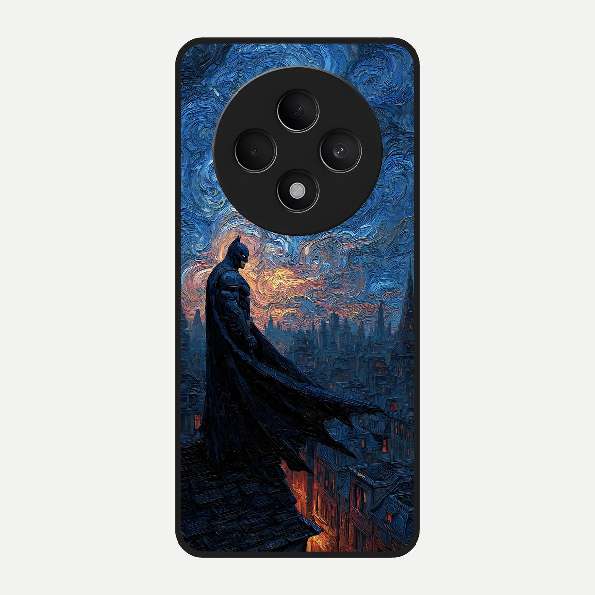  Dark Knight Dusk Glass Case For Oppo F27 5G back cover – full design glossy printed glass finish