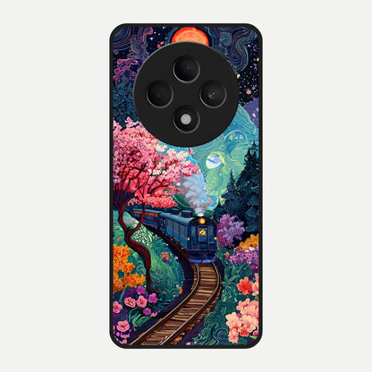  Digital Art Glass Case For Oppo F27 5G back cover – full design glossy printed glass finish