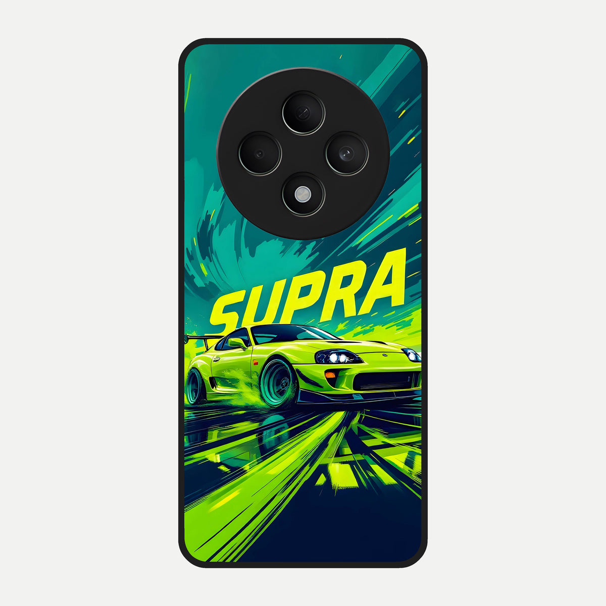  Electric Supra Thunder Glass Case For Oppo F27 5G back cover – full design glossy printed glass finish