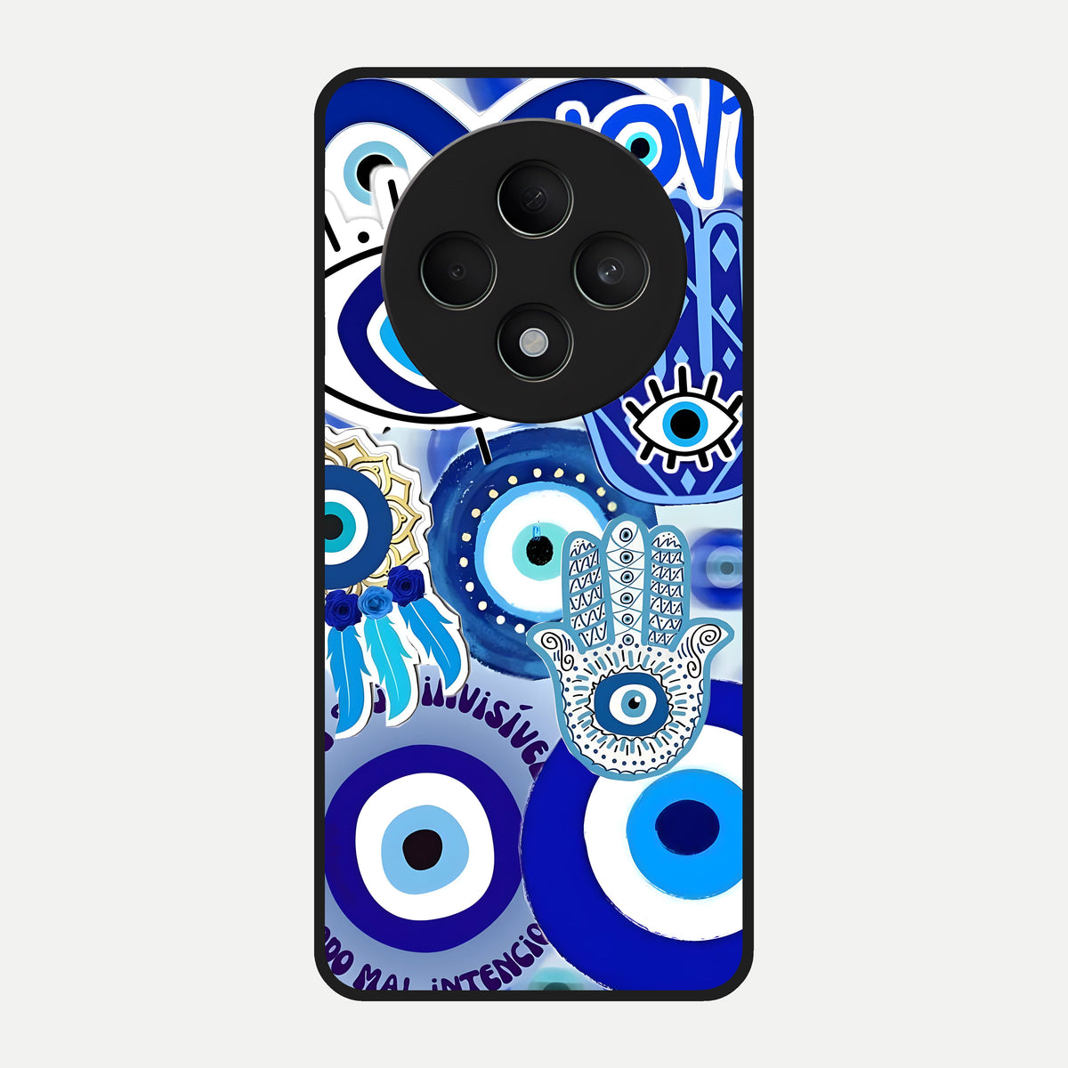  Evil Eyes Dream Glass Case For Oppo F27 5G back cover – full design glossy printed glass finish